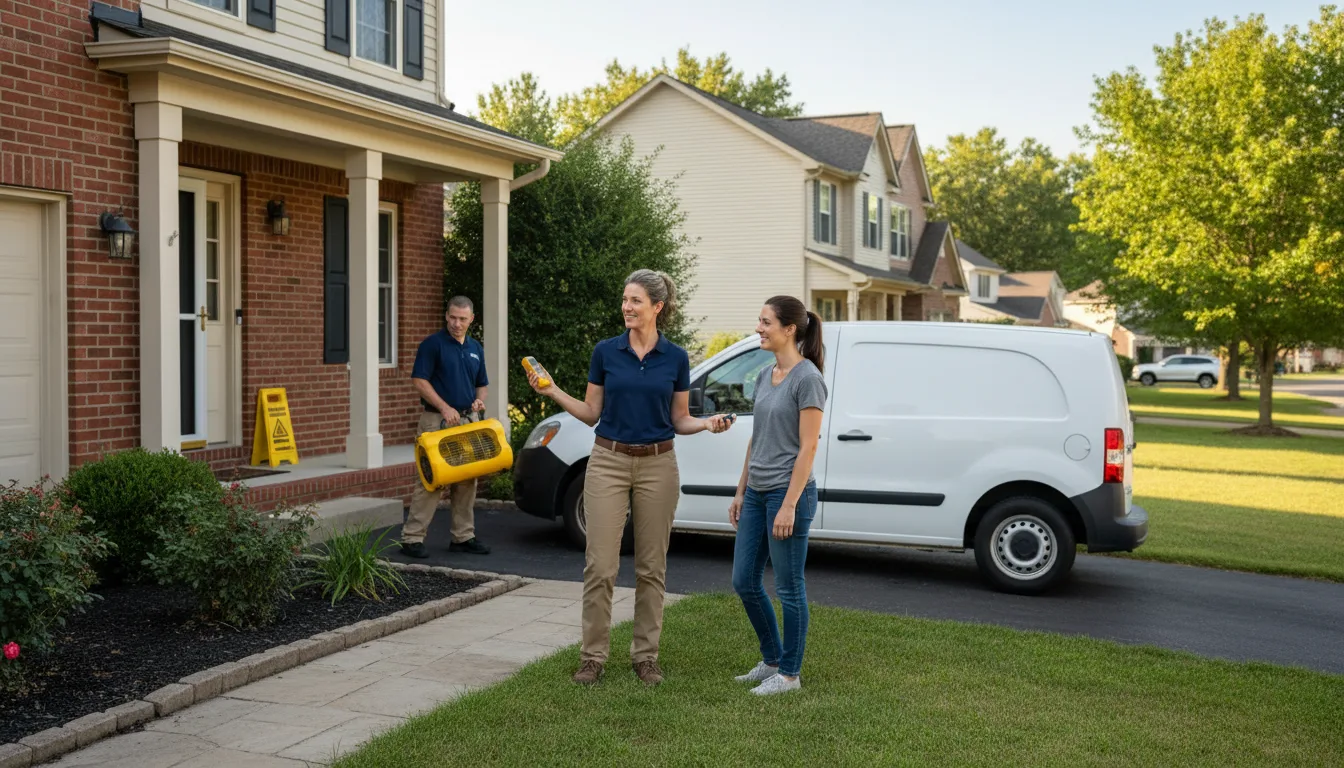 Residential water damage restoration in Elbert, CO
